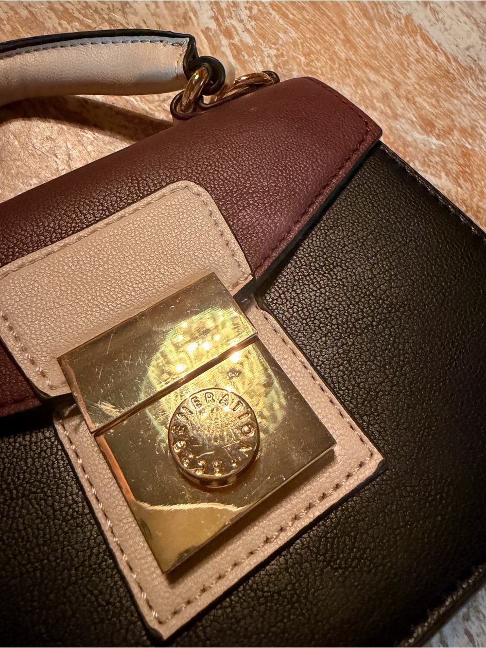 BCBG Colorblock Top-Handle Mini Bag - Picture 4 of 9